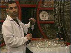 By Robin Forestier, BBC News, Yerevan Deep in the cellar of the Noy Brandy factory in Yerevan, Armenia, there is a pungent, but not unpleasant smell of ageing, fortified wine....