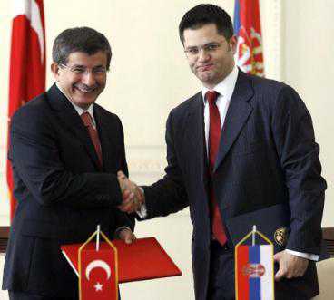 Serbian, Turkish FMs stress “good cooperation” BELGRADE — Serbian and Turkish FM Vuk Jeremić and Ahmet Davutoglu have expressed their willingness to further promote economic cooperation between the two countries. Speaking in Belgrade on Thursday, they...