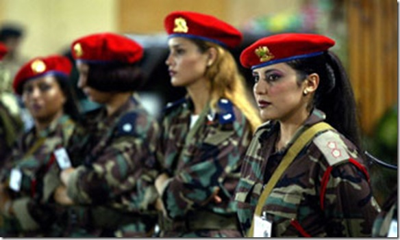 Gaddafi’s choice of bodyguards has been the subject of much media attention. His 40-member bodyguard contingent, known as the Amazonian Guard, is entirely female. All women who qualify for duty...