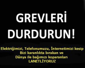 KKTC Halkı Grevcileri Lanetliyor