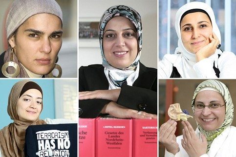Muslima mit Kopftuch machen Karriere