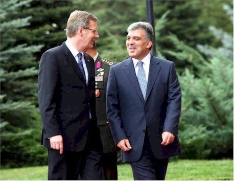 Wulff mit Präsident Gül