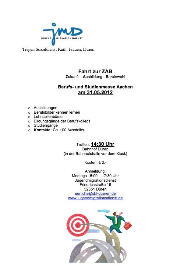 Fahrt zur ZAB