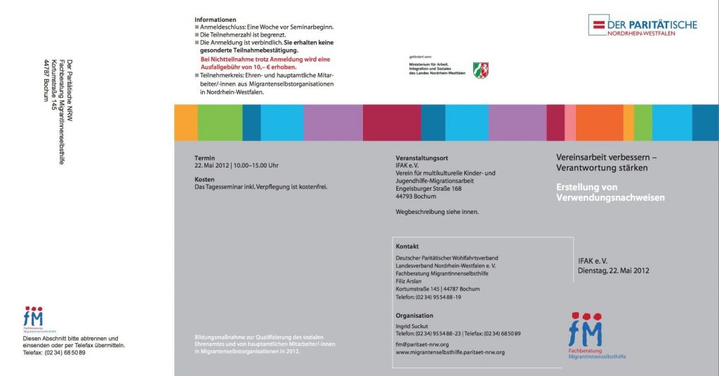 Verwendungsnachweis erstellen