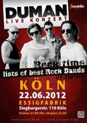 Live-Konzert von Duman, 22.6.2012 in Köln