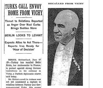 The Role of Turkish Diplomats in Saving Turkish Jews in France: 1940-1944
