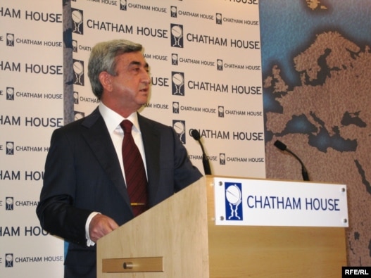 Sarkisian To Send Turkish-Armenian Accord To Parliament