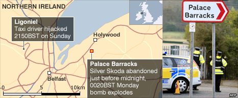 Bomb explodes near N Ireland MI5 base