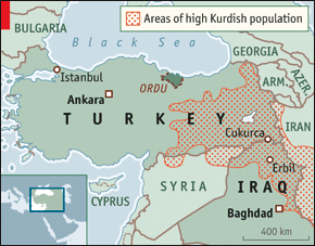 map kurdish population