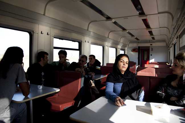 The train from Istanbul to Eastern Turkey was filled with Iranians eager to talk politics. Photo: Alex Stonehill The train from Istanbul to Eastern Turkey was filled with Iranians eager to talk politics. Photo: Alex Stonehill
