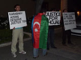 Protest by Azeri-US and Turkish-US community activists