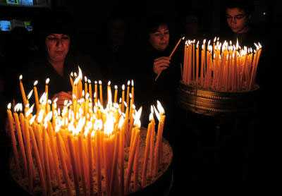 Christmas ceremony held in St Antuan Church in Istanbul