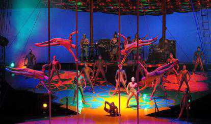 The Montreal-based circus company Cirque du Soleil performed the show 'Saltimbanco' in Istanbul last month. 
