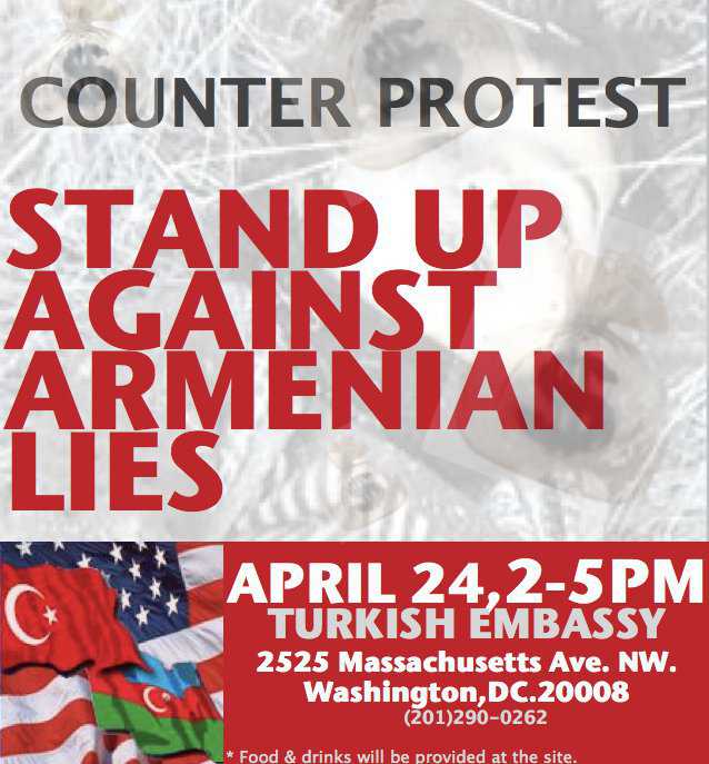 Counter Protest: STAND UP AGAINST ARMENIAN LIES