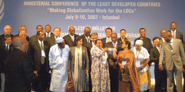 Turkey hosted a meeting of foreign ministers from the Least Developed Countries in 2007. It is now preparing to host a summit of the LDCs next month.