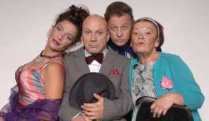 2796218531 Actors in Cameri Theater's production of 'Thrill My Heart' by Hanoch Levin.