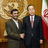 Ahmadinejad Ban Ki Moon 190910