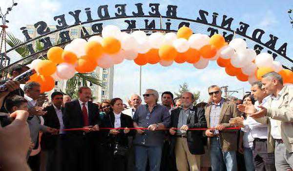Hrant-Dink-park Rakel Dink and others at the opening of the Hrant Dink Park