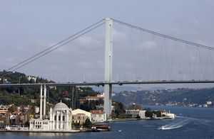 Reuters Water delight: The suburb of Ortakoy, underneath the Bosphorus Bridge