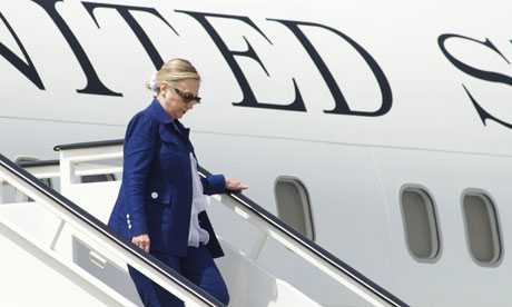 Hillary Clinton circumnavigates a sphere of diminishing US influence