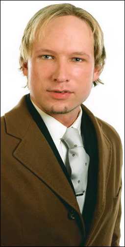 Single White Norway Psychopath Killer: Anders Behring Breivik, 32, Nationalist, Hates Islam