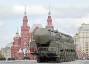 A strategic missile Topol-M makes an impressive entry into Red Square during the Victory Day parade in Moscow on May 9, 2011. The Western alliance is encouraging Turkey not to choose Chinese or Russian tenders in an upcoming air defense bid.