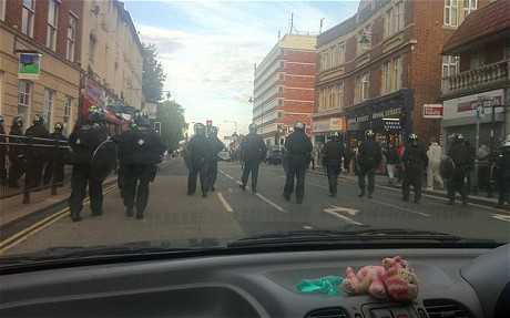 UK capital London sees second night of clashes