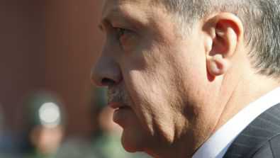September 8: Turkish Prime Minister Recep Tayyip Erdogan walks before a ceremony outside his office in Ankara, Turkey. Erdogan said on the eve of a visit to Egypt that Israel's raid on a Gaza-bound aid flotilla last year was "cause for war" but that his country had shown "patience" and refrained from taking any action. Read more: http://www.foxnews.com/world/2011/09/12/turkey-says-israels-flotilla-raid-was-cause-for-war/#ixzz1Xtu9P16s