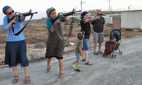 Jewish women settlers learn how to use guns