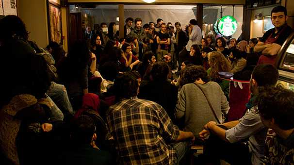 Occupy Starbucks Movement at Istanbul Bogazici University
