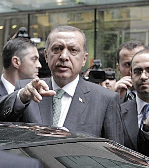 Turkish Prime Minister Erdogan (Photo by Nanore Barsoumian)