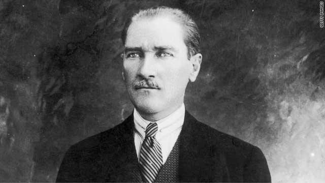 Turkish leader Kemal Ataturk (1881 - 1938).