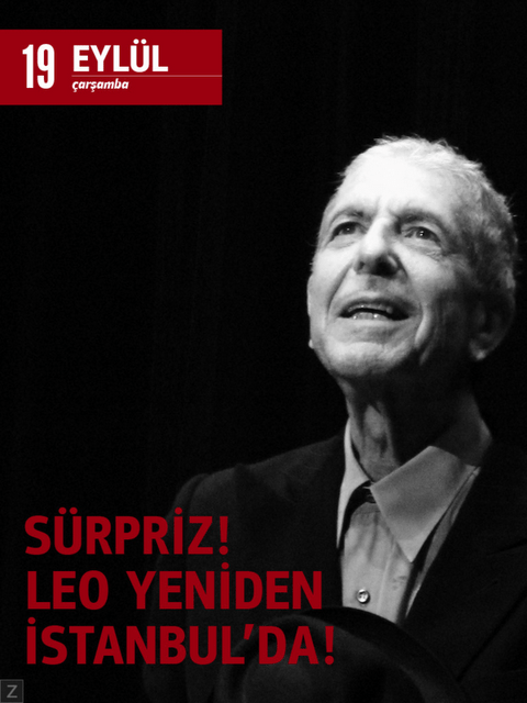 Arlene’s Leonard Cohen Scrapbook: “Leo Again In Istanbul” Just Gotta Love The Caption