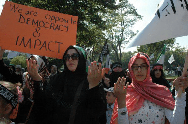 Demonstration at Fatih Mosque, Istanbul. 16 August 2013