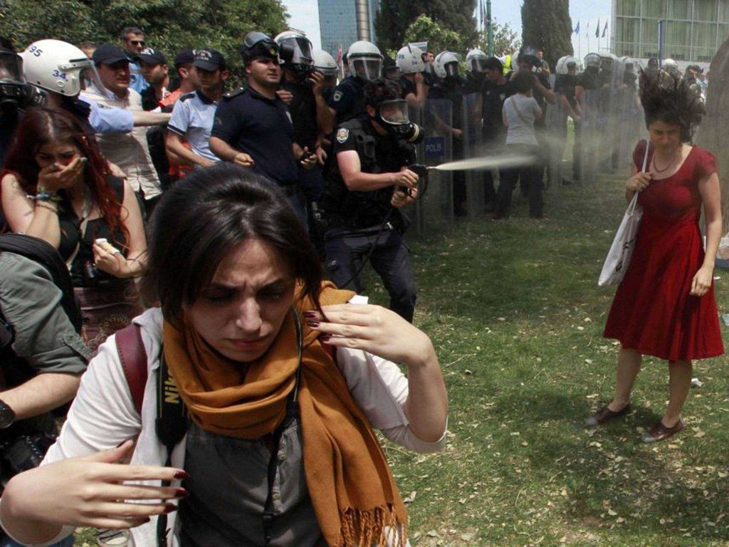 Turkish riot police officer who gassed ‘lady in red’ faces prosecution and possible jail term