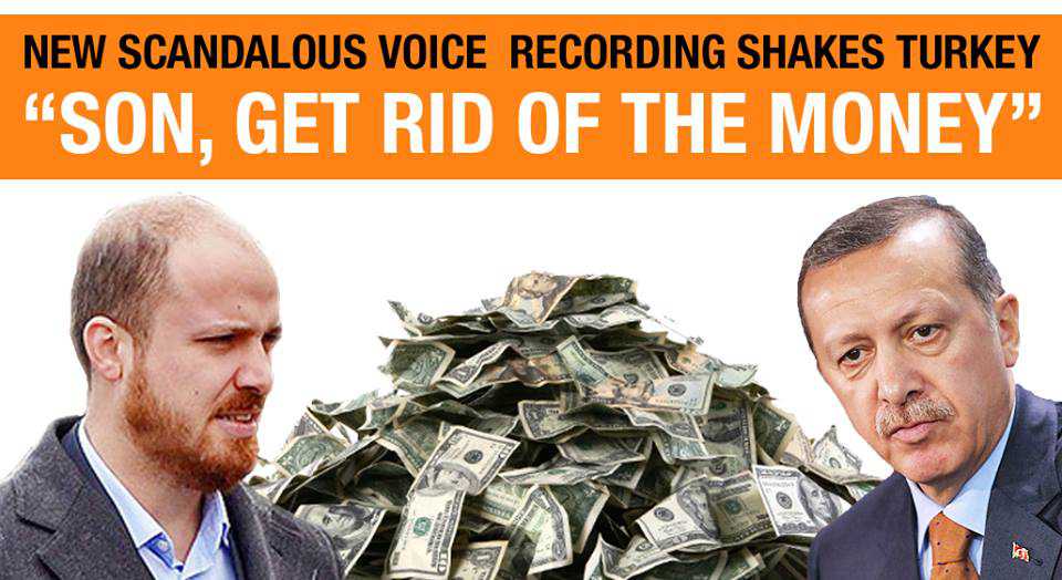 Leaked Recording of Turkish PM Erdogan Instructing Son to Hide Huge Sums of Money