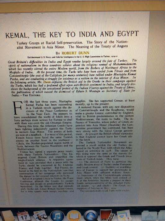 Kemal, The Key to India and Egypt, Robert Dunn