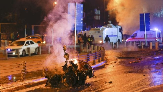 Many police injured in Istanbul Besiktas stadium blasts