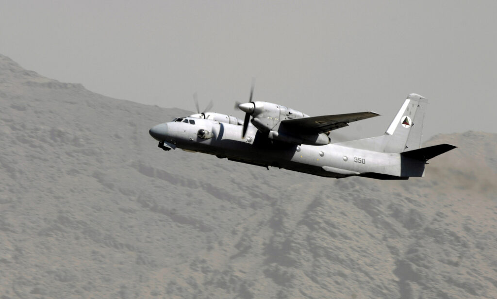 AN 32 cargo plane of the Afghan Air Force