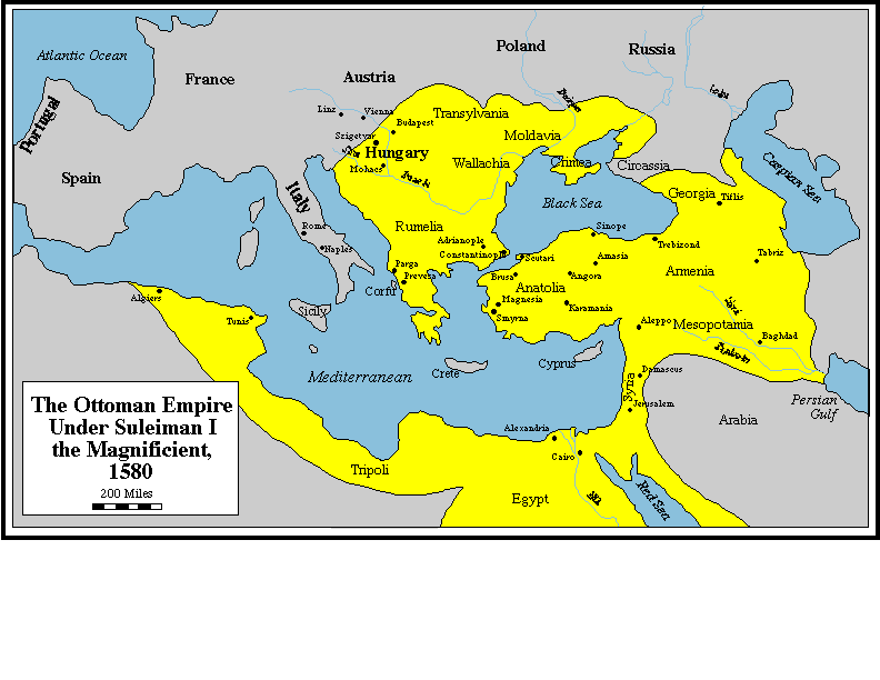 ottoman empire under suleiman I the magnificent 1580