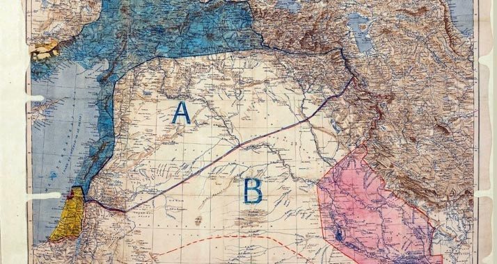 На карте размером с квадратный метр два дипломата из стран-союзниц — Сайкс и Пико обычным карандашом поделили… Ближний Восток.