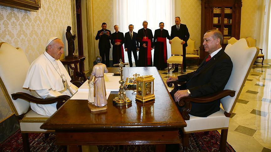 В Ватикане прошла встреча Эрдогана и Папы Римского