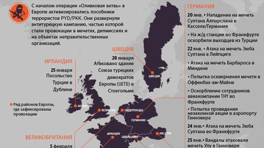 Пособники террористов не прекращают провокации в Европе