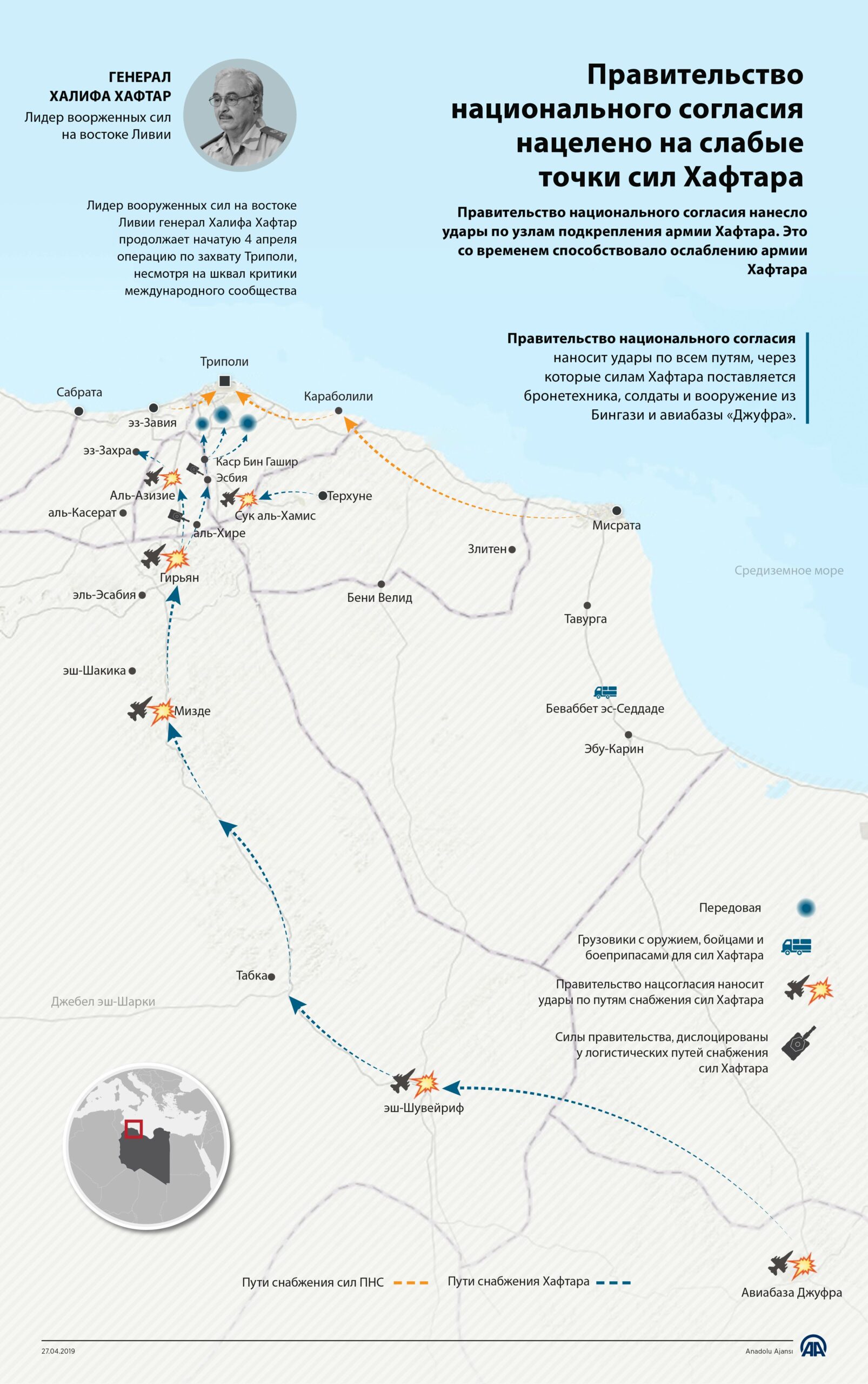 Защитники Триполи наносят удары по логистической сети армии Хафтара