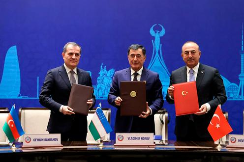 Главы МИД Узбекистана, Азербайджана и Турции подписали Ташкентскую декларацию