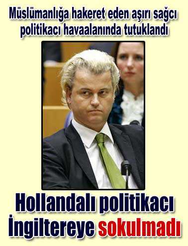 Özgürlük Partisi lideri Geert Wilders