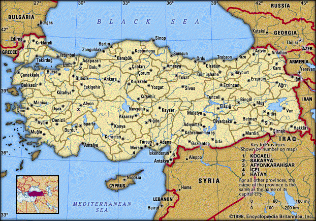 STOP RACISM AGAINST THE TURKS - Turkey map