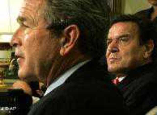 Bush ve Schröder arasında Irak kavgası