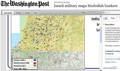 İsrail Hizbullah’ın Tesislerinin Haritasını Basına Sızdırdı