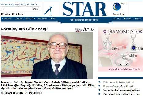 Soykırım Inkârcılığı: Roger Garaudy’nin Avrupa’da yasaklanan kitabı Türkçe’ye çevirilip yayımlandı… - star2406